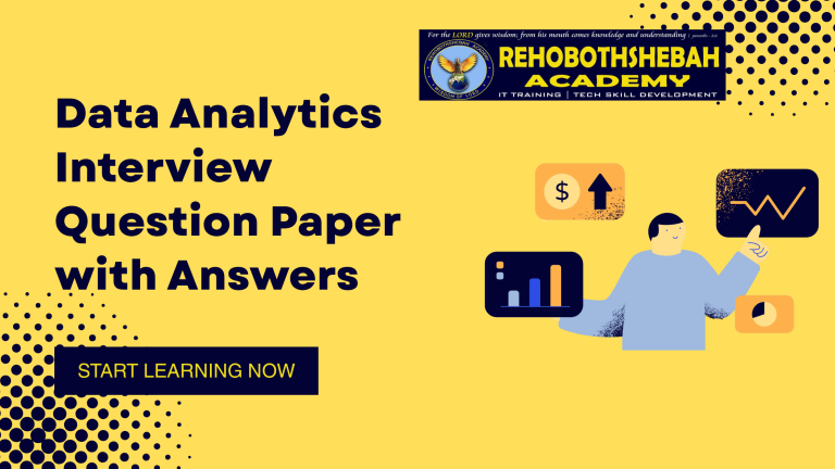 Data Analytics Interview Question Paper with Answers