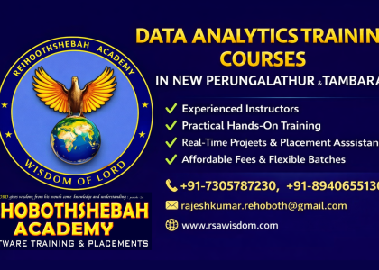 Data Analytics Training Institute & Courses in Old & New Perungalathur, Tambaram, Chengalpattu