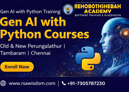 Gen AI with Python Training Institute & Courses in Old & New Perungalathur, Tambaram, Chennai