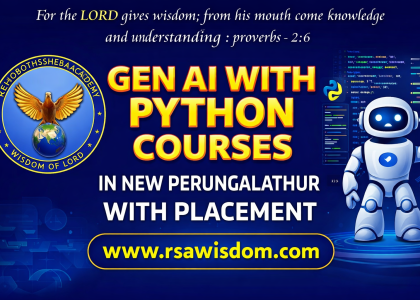 Gen AI with Python Courses in New Perungalathur With Placement