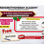 AI & Data Analytics Workshop by Rehobothshebah Academy: A Complete Guide for Students