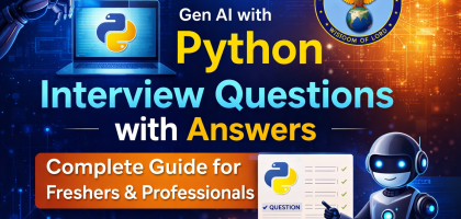 Gen AI with Python Interview Questions with Answers – Complete Guide for Freshers & Professionals