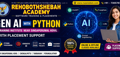 Gen AI with Python training institute near Singaperumal Kovil