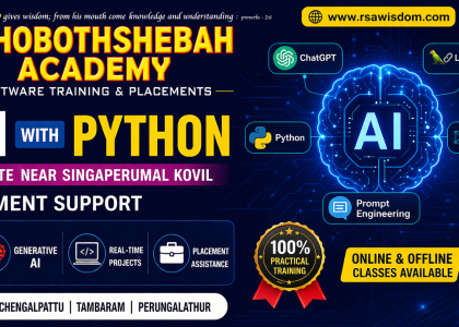 Gen AI with Python training institute near Singaperumal Kovil